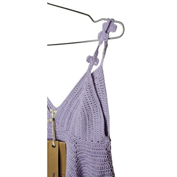 New with Tags Pol Cropped Crochet Stretchy Babydoll Top SZ Small - Picture 9 of 11